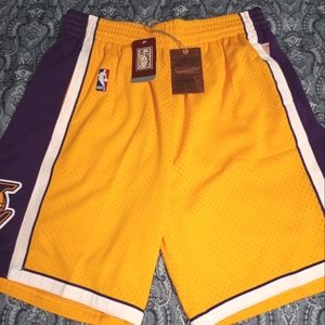 Mitchell and Ness Los Angeles Lakers NBA Basketball Shorts Size Large